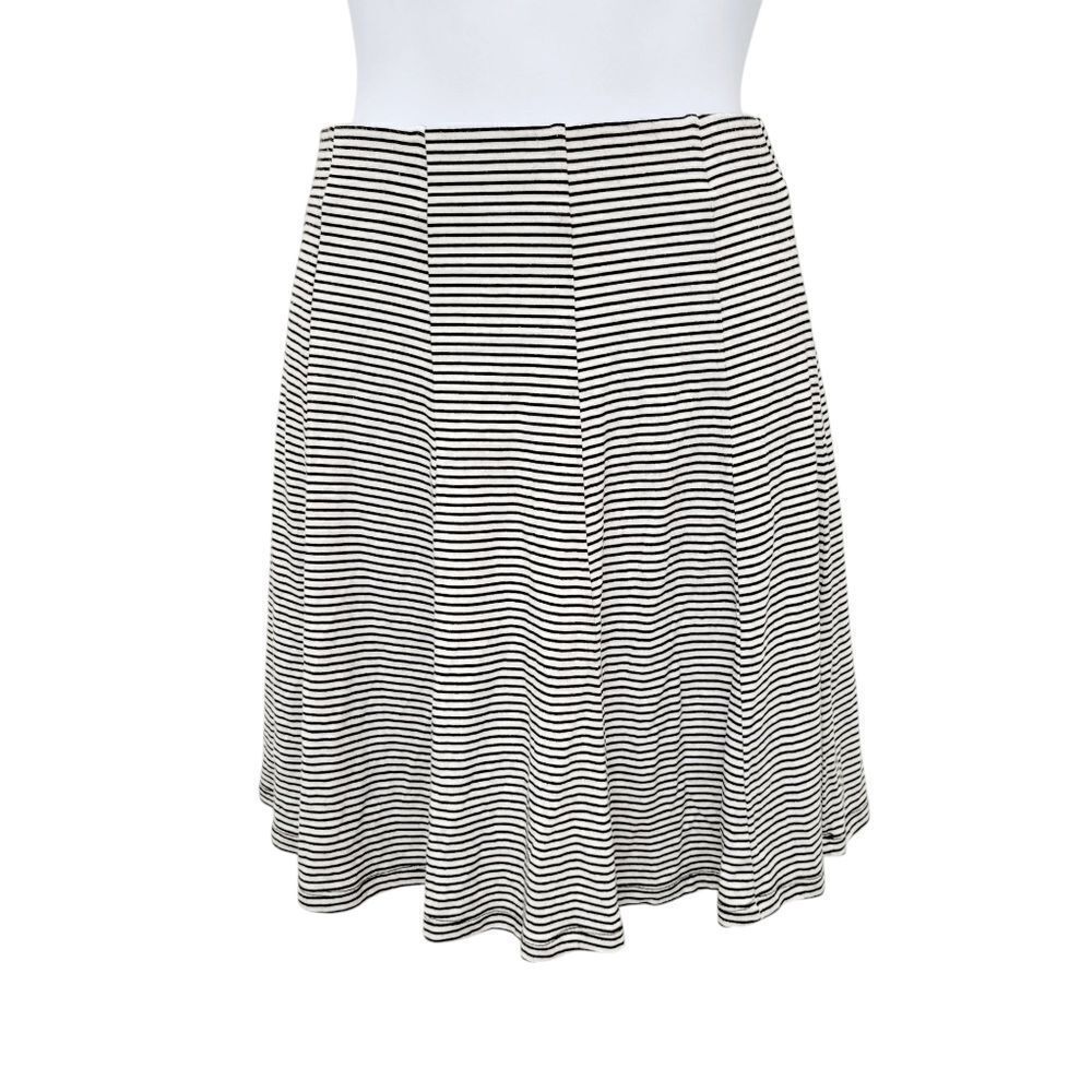 2/$20 Garage Black & White Stripes Skirt Dress Size: XS